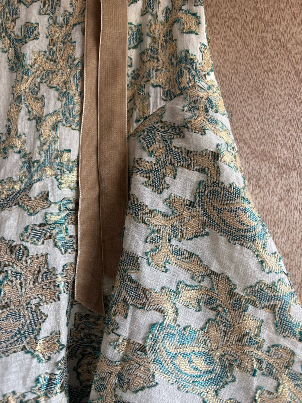 SOUVENIR Paisley High-Low Ruffle Maxi Skirt XS NWT - Picture 3 of 9